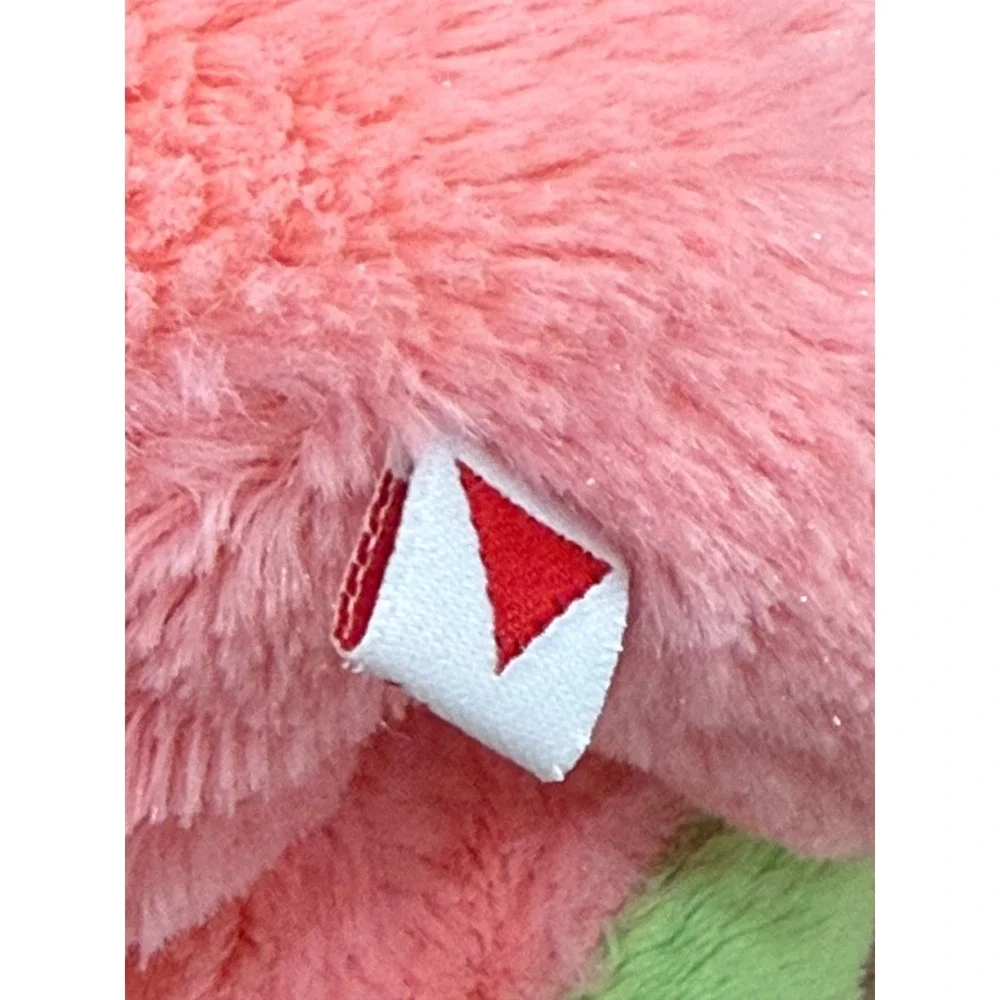 Dakin Plush Teddy Bear Pink Green Yellow 8
